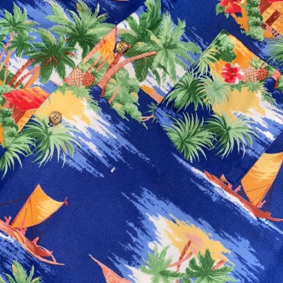 Vintage Pennshire Floral Hawaiian Shirt BIG MAN 2XL (H) - Picture 6 of 7